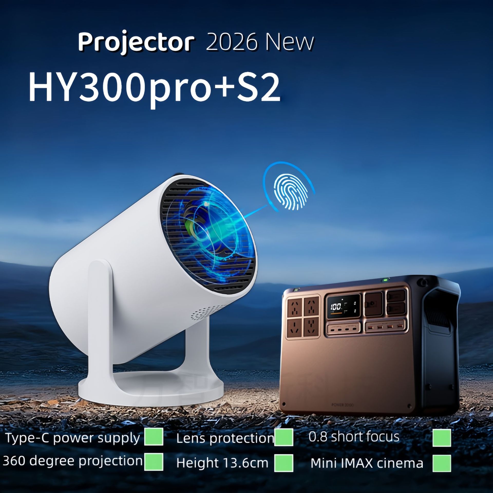 Home Cinema Experience - Smart Ultra Short Throw Projector, 4K