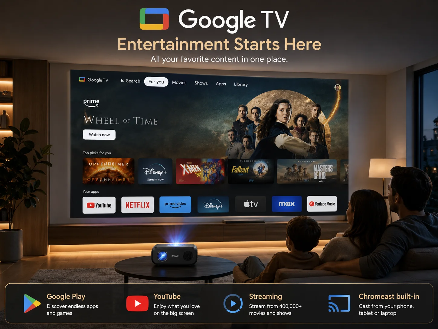 4000ANSI 4K S7 Daytime Project - đánh giá và giá Home Cinema Experience