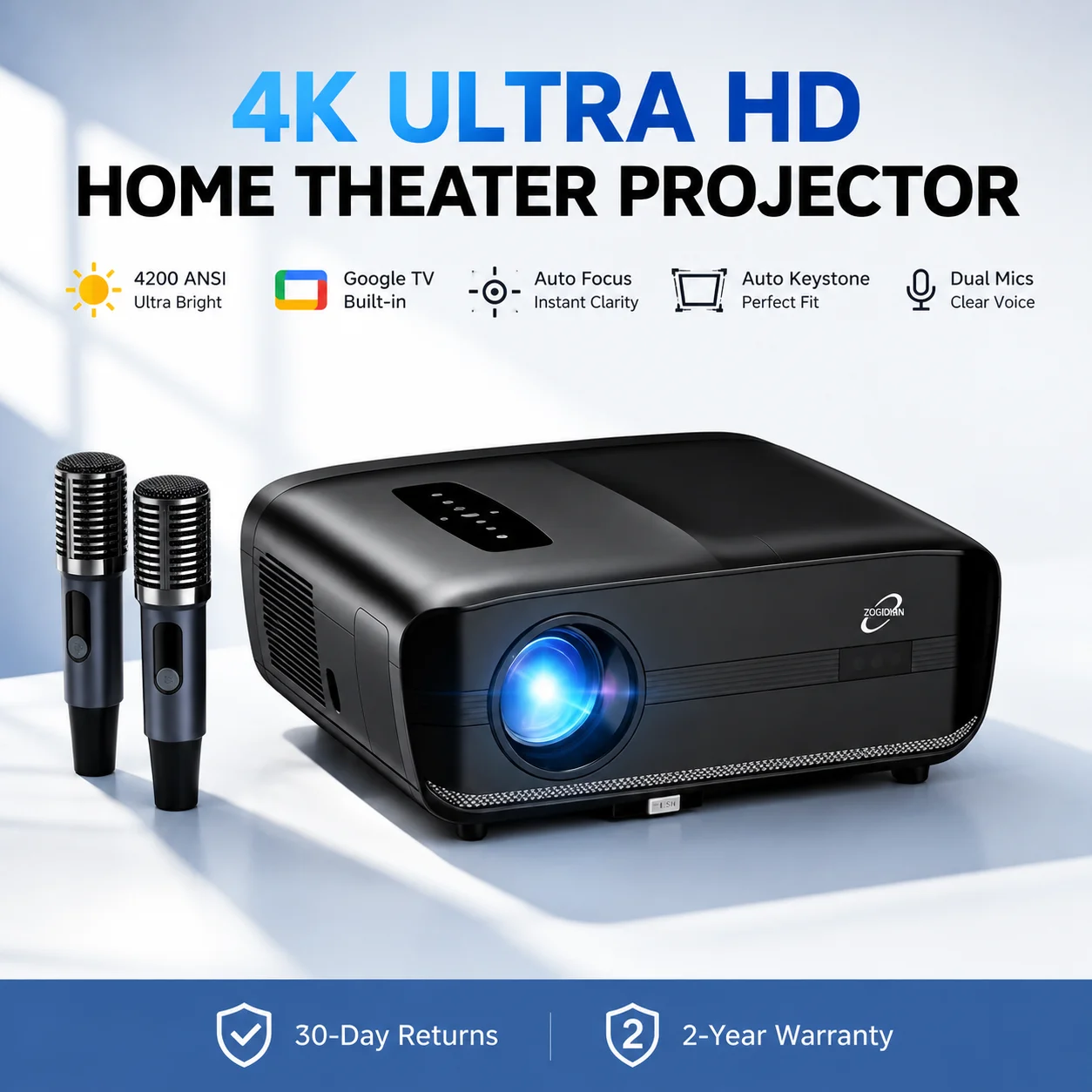 New 4200ANSI 1000D Google TV P - đánh giá và giá Home Cinema Experience