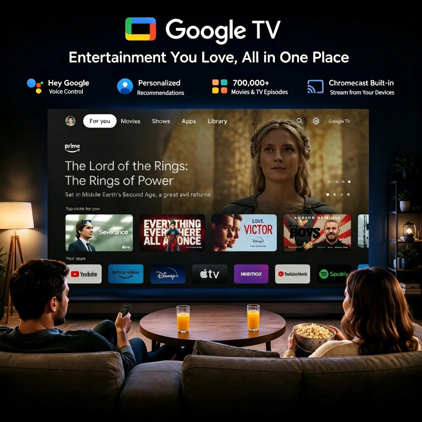 New 4200ANSI 1000D Google TV P - đánh giá và giá Home Cinema Experience