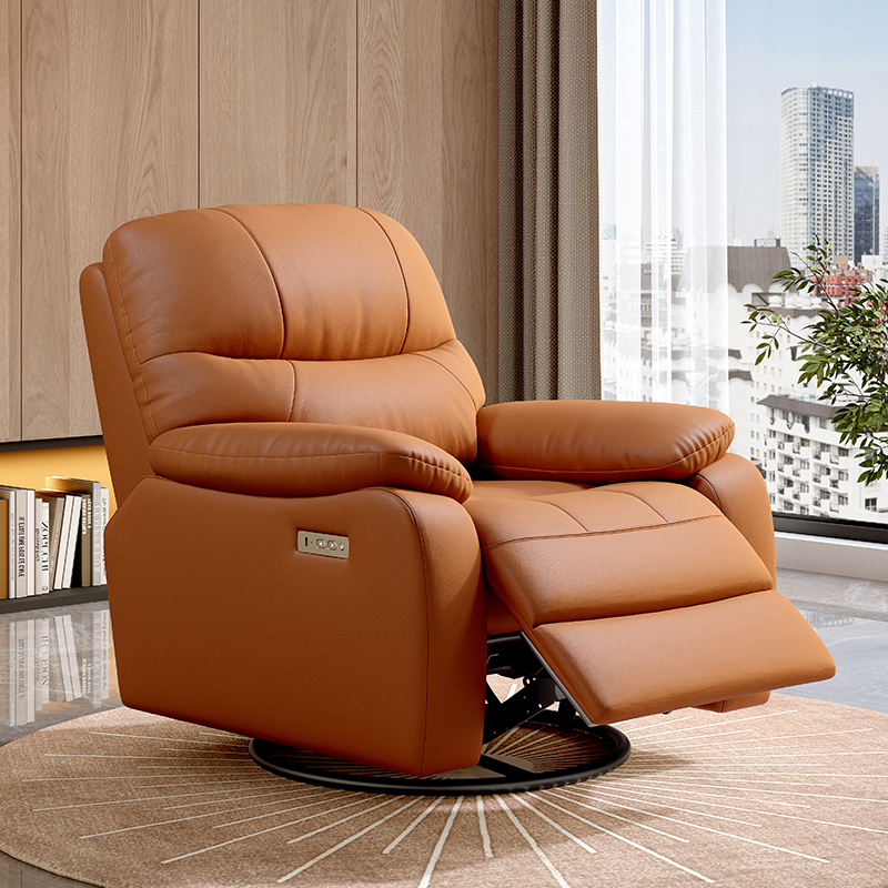 Rotatable recliner leather liv - đánh giá và giá Home Cinema Recliner Chairs