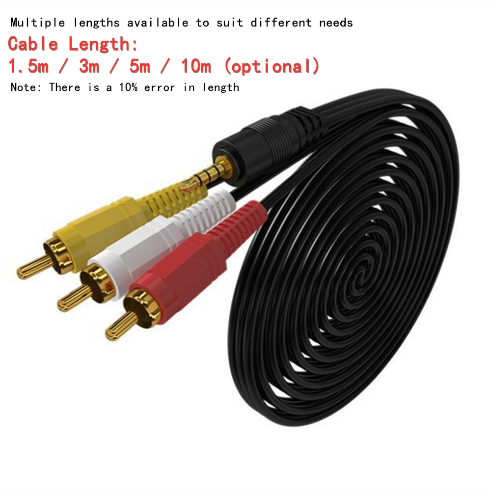 3.5mm to 3 RCA Audio Video Cab - đánh giá và giá Home Cinema Subwoofer